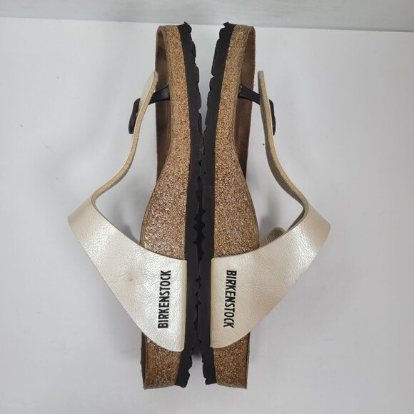Birkenstock Women's Gizeh Birko Flor Thong Pearl White Sandal US Size 9 - Picture 6 of 9